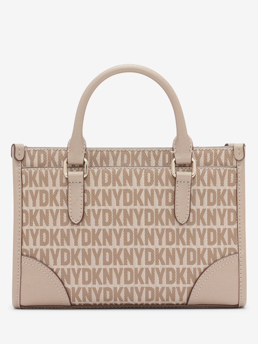 DKNY Women Beige Printed Handbag