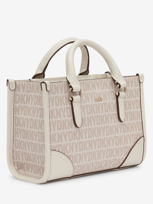 DKNY Women Grey Printed Handbag