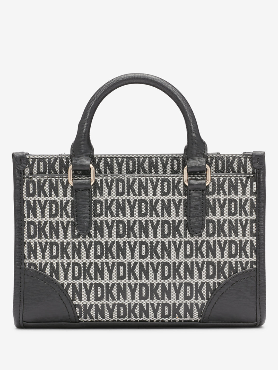 DKNY Women Black Printed Handbag