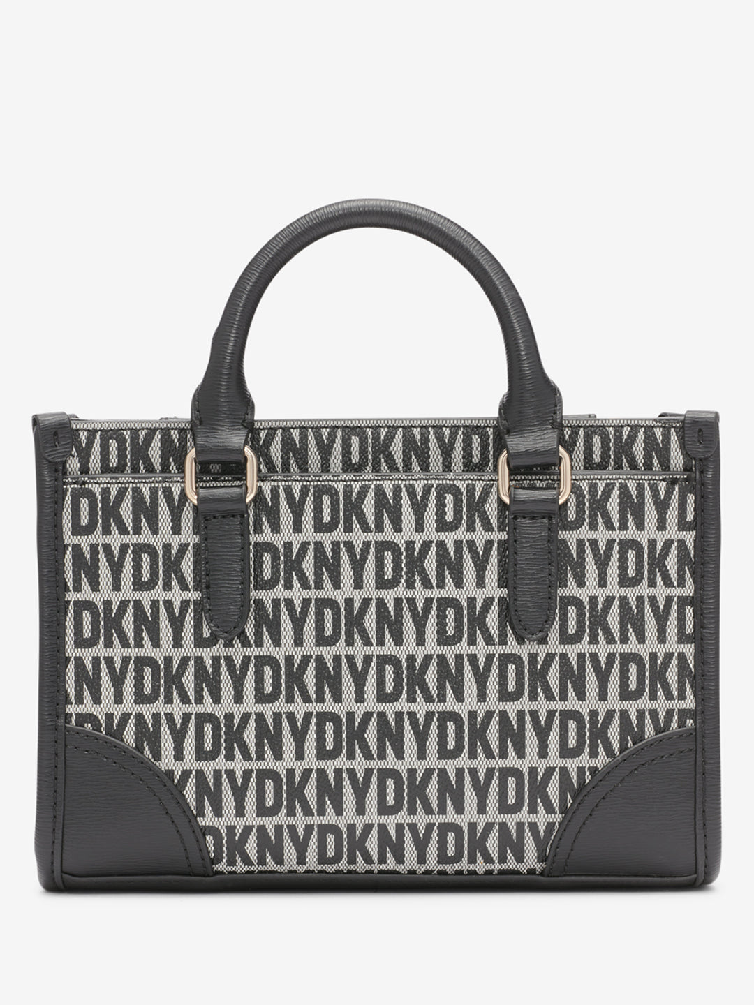 DKNY Women Black Printed Handbag