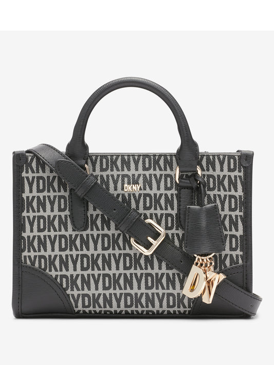 DKNY Women Black Printed Handbag