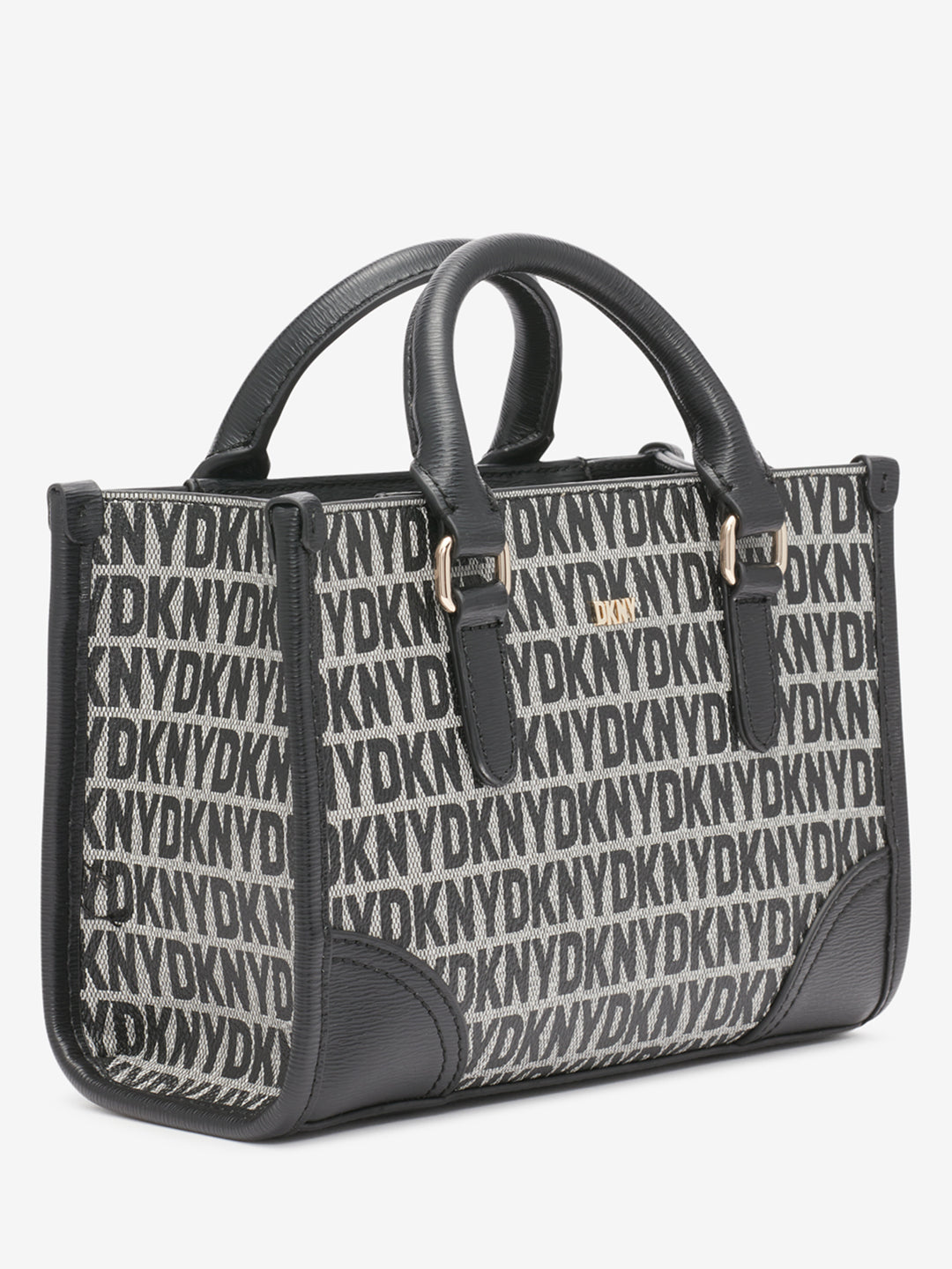 DKNY Women Black Printed Handbag