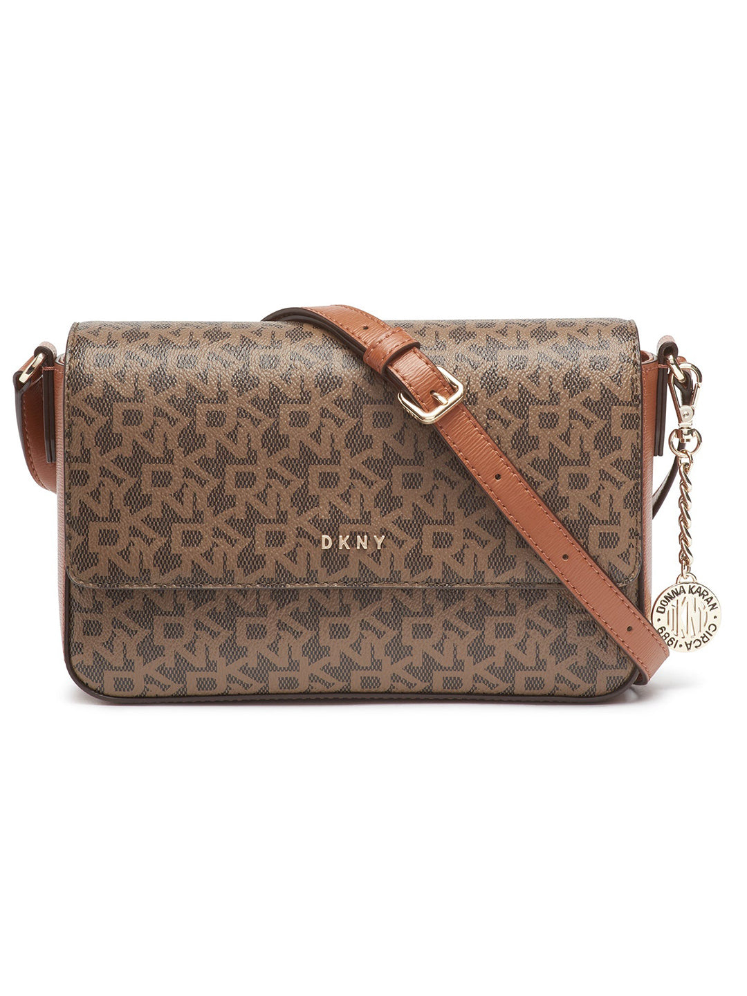 DKNY Women Brown Printed Crossbody Bags