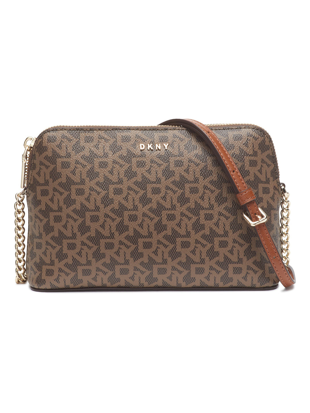 DKNY Women Brown Printed Crossbody Bags