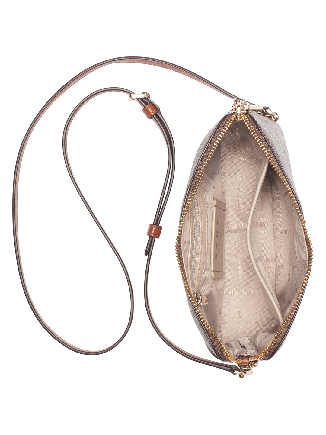 DKNY Women Brown Printed Crossbody Bags