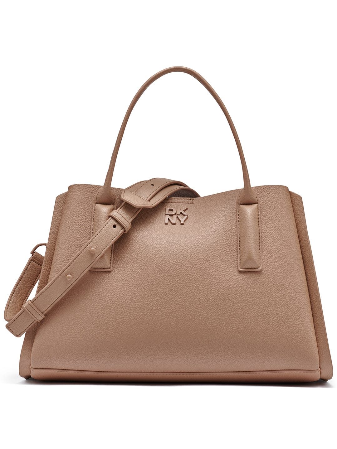 DKNY Women Beige Solid Handbags