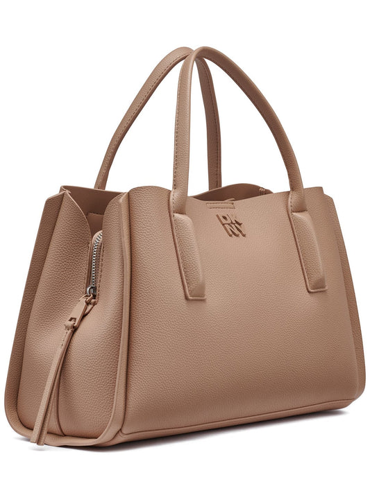 DKNY Women Beige Solid Handbags