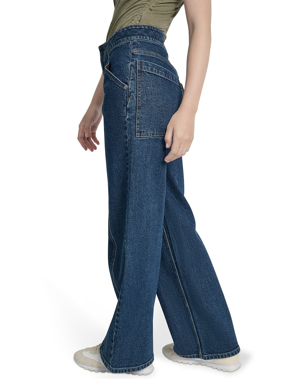 DKNY Women Blue Flared Washed Jeans