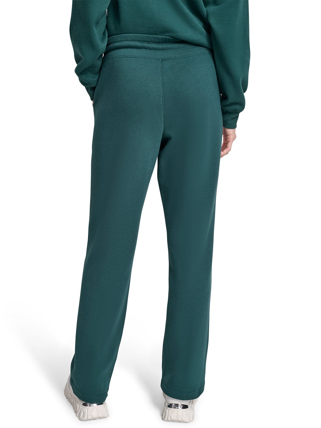 DKNY Women Green Straight Fit Solid Sweatpant