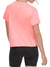DKNY Women Pink Solid Round Neck Short Sleeves Top