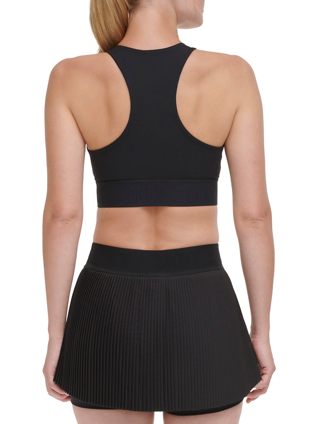 DKNY Women Black Solid Sports Bra