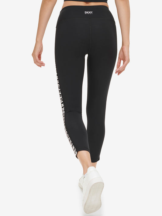 DKNY Women Black Solid Fitted Legging