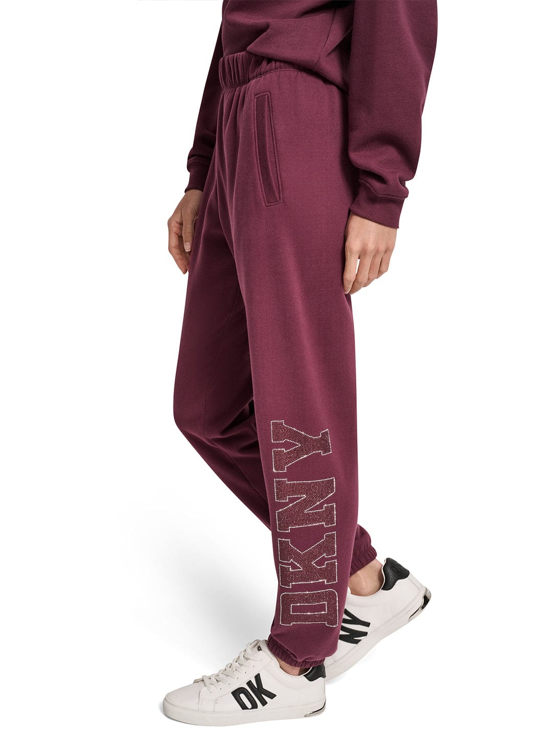 DKNY Women Red Jogger Solid Sweatpant