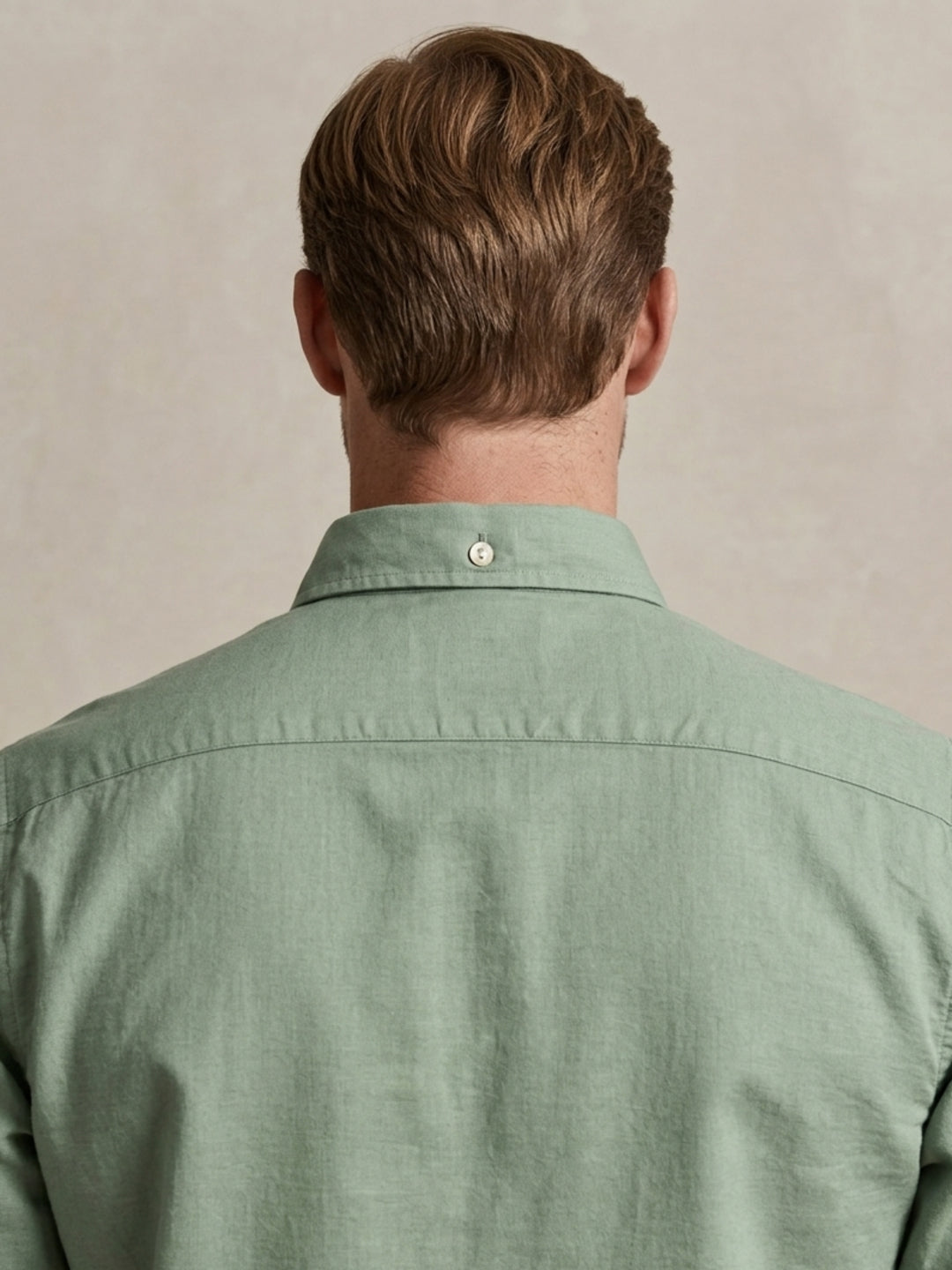 Gant Green Cotton Solid Men Shirt