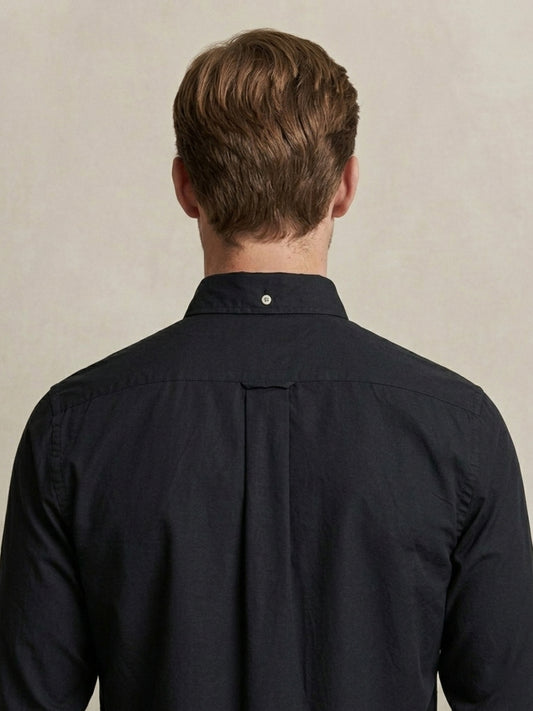 Gant Men Black Printed Regular Fit Pure Cotton Shirt