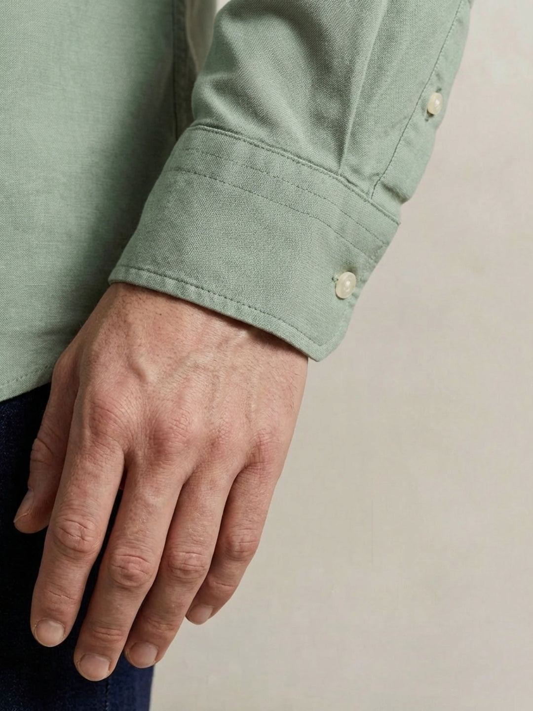 Gant Green Cotton Solid Men Shirt