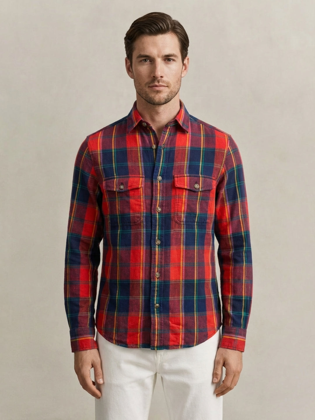 Gant Men Multicolor Checked Regular Fit Pure Cotton Shirt