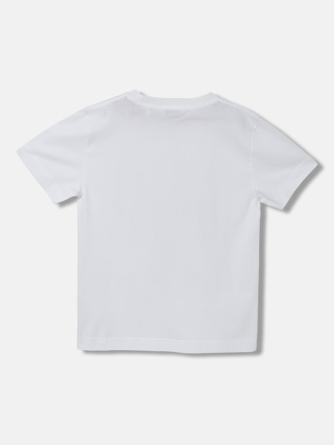 Gant Boys White Printed Round Neck Short Sleeves T-shirt