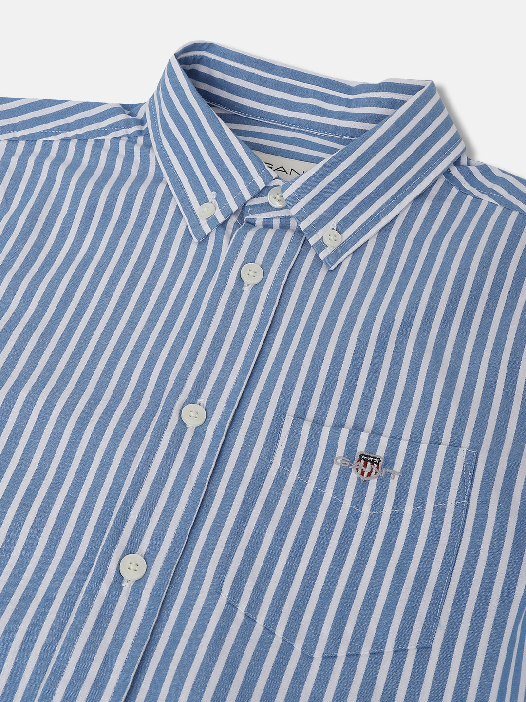 Gant Kids Blue Fashion Striped Regular Fit Shirt