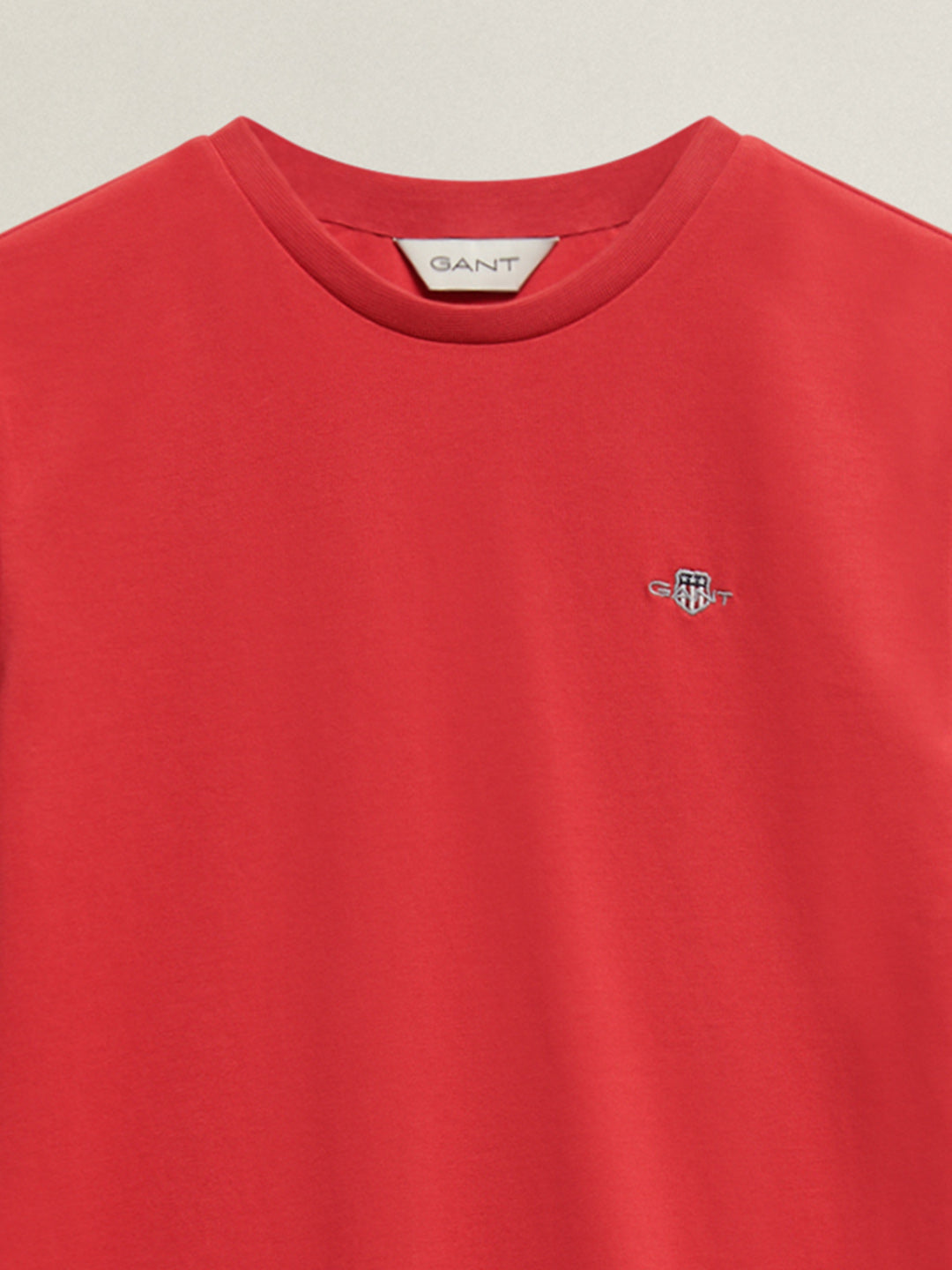 Gant Boys Red Solid Regular Fit T-Shirt