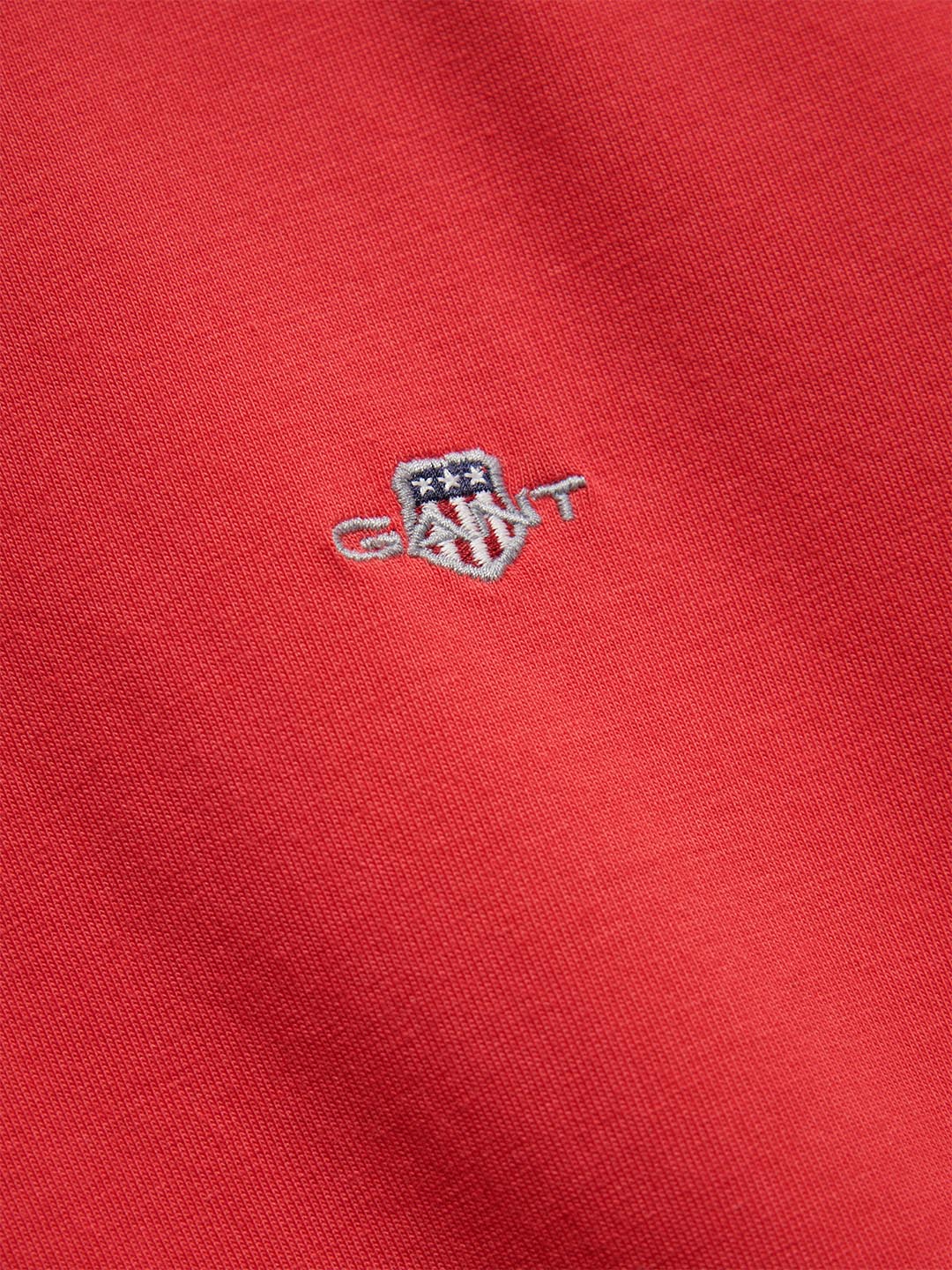Gant Boys Red Solid Regular Fit T-Shirt