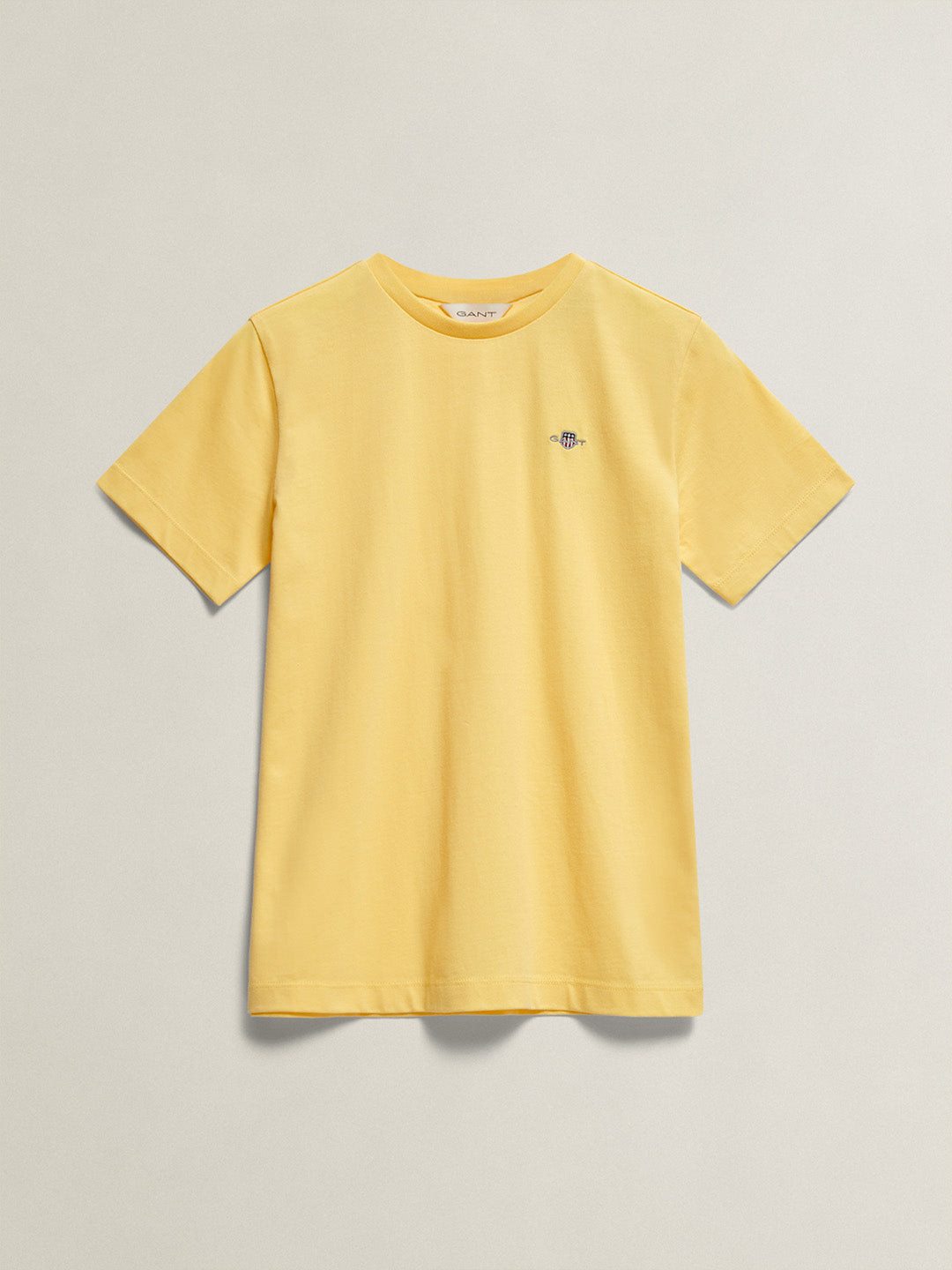 Gant Boys Yellow Round Neck T-Shirt