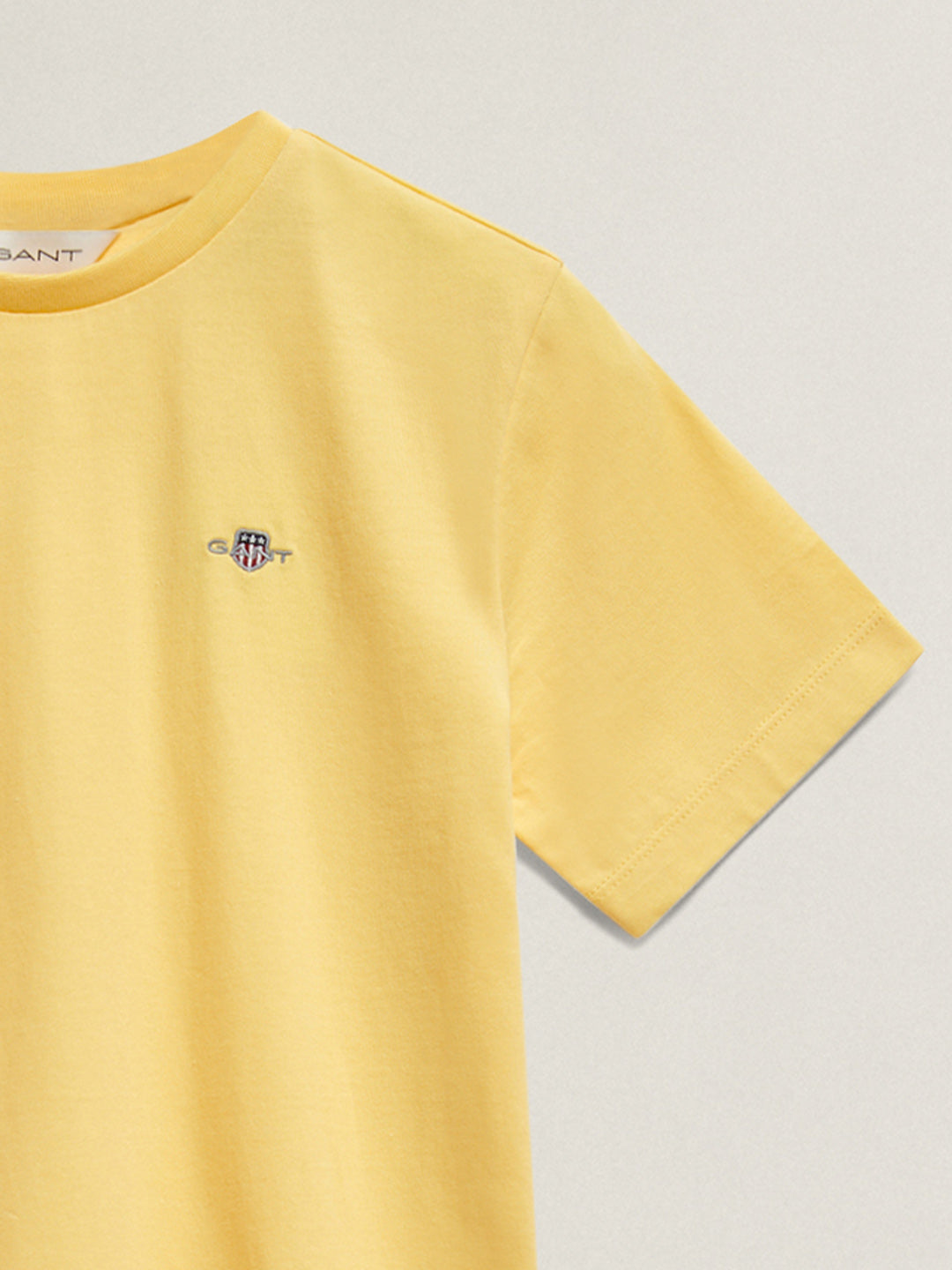 Gant Boys Yellow Round Neck T-Shirt