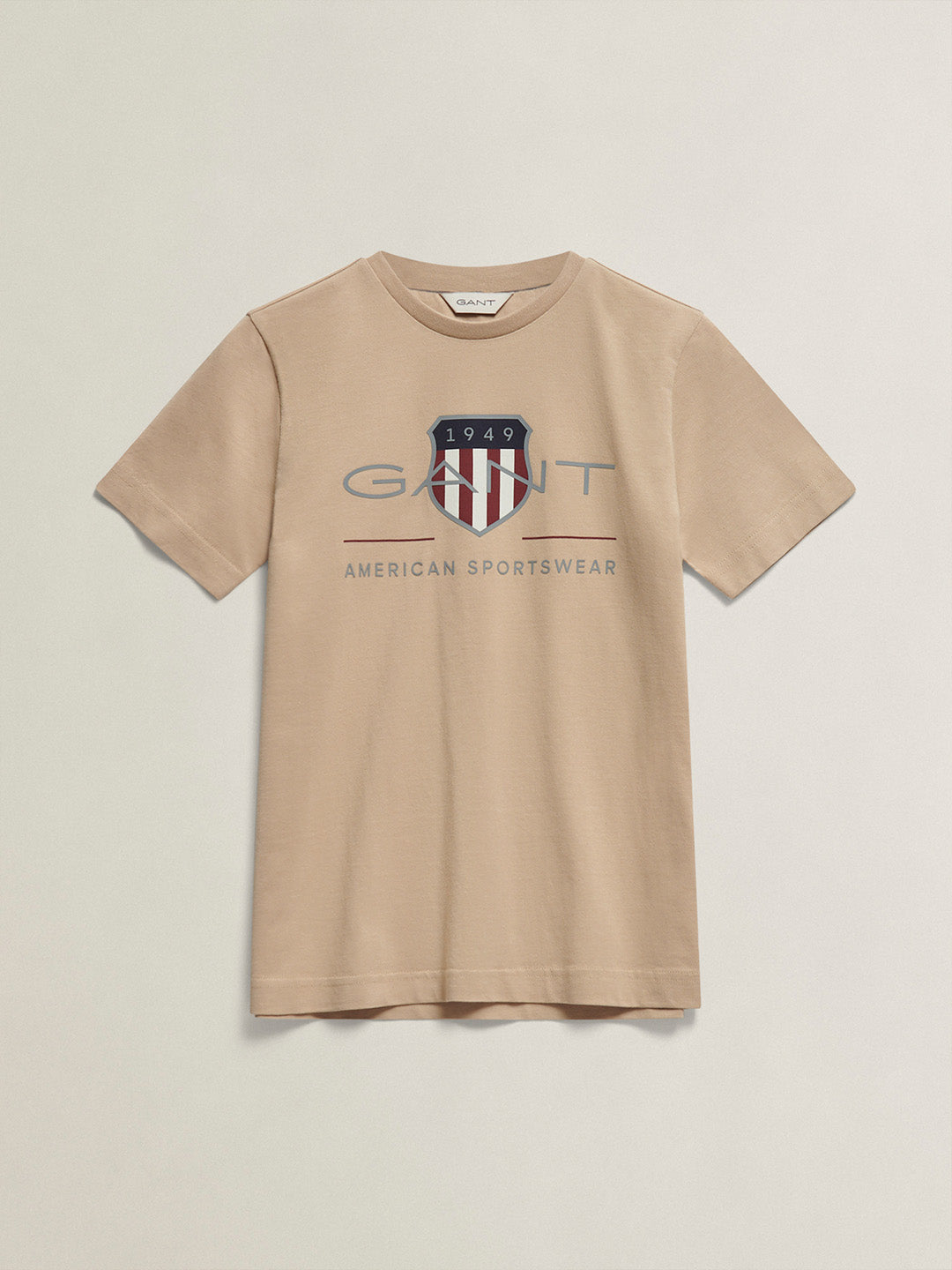Gant Boys Brown Printed Regular Fit T-Shirt