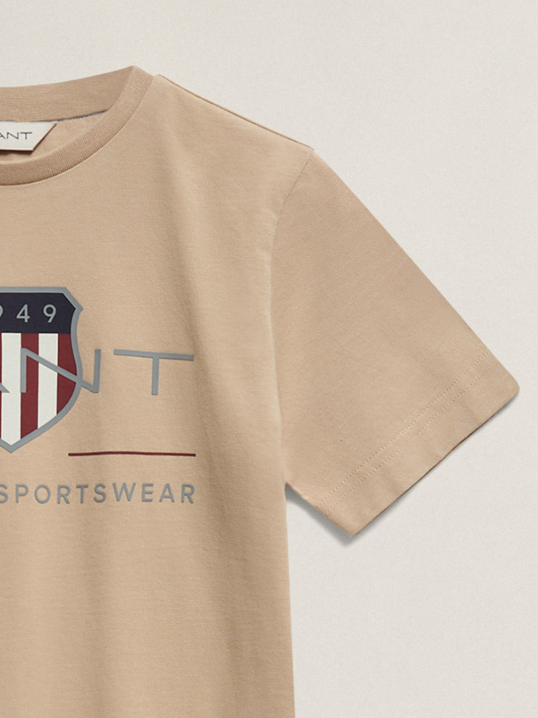 Gant Boys Brown Printed Regular Fit T-Shirt