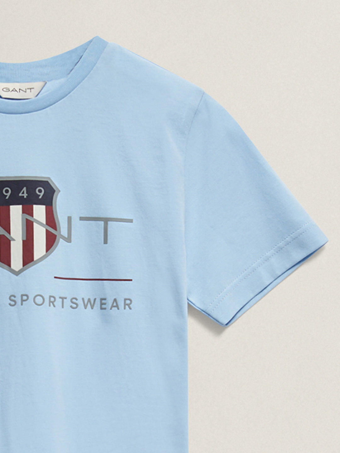 Gant Boys Blue Printed Regular Fit T-Shirt