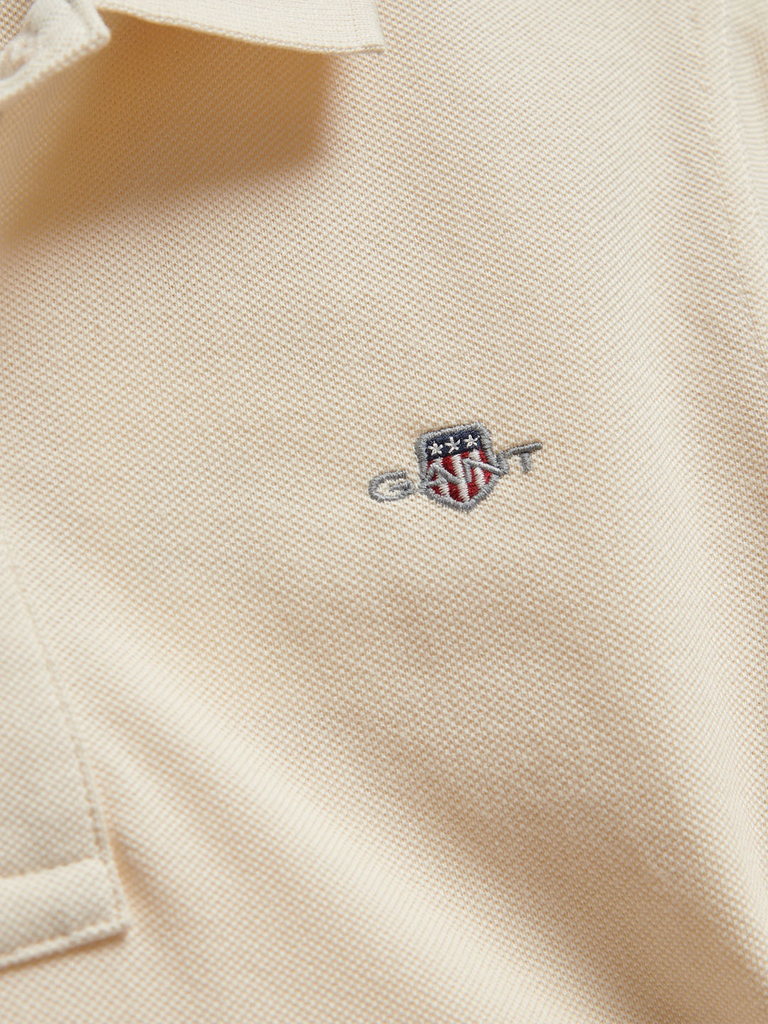 Gant Boys Cream Polo T-Shirt