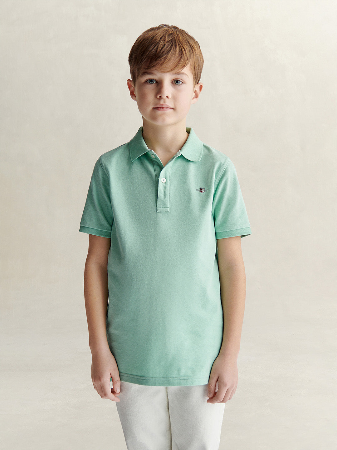 Gant Boys Green Polo T-Shirt