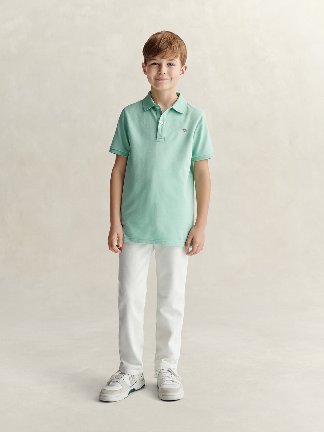 Gant Boys Green Polo T-Shirt
