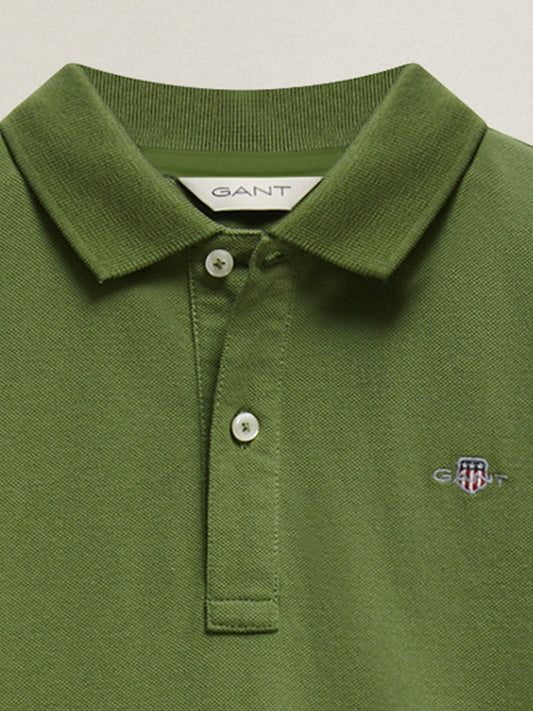 Gant Boys Dark Green Polo T-Shirt