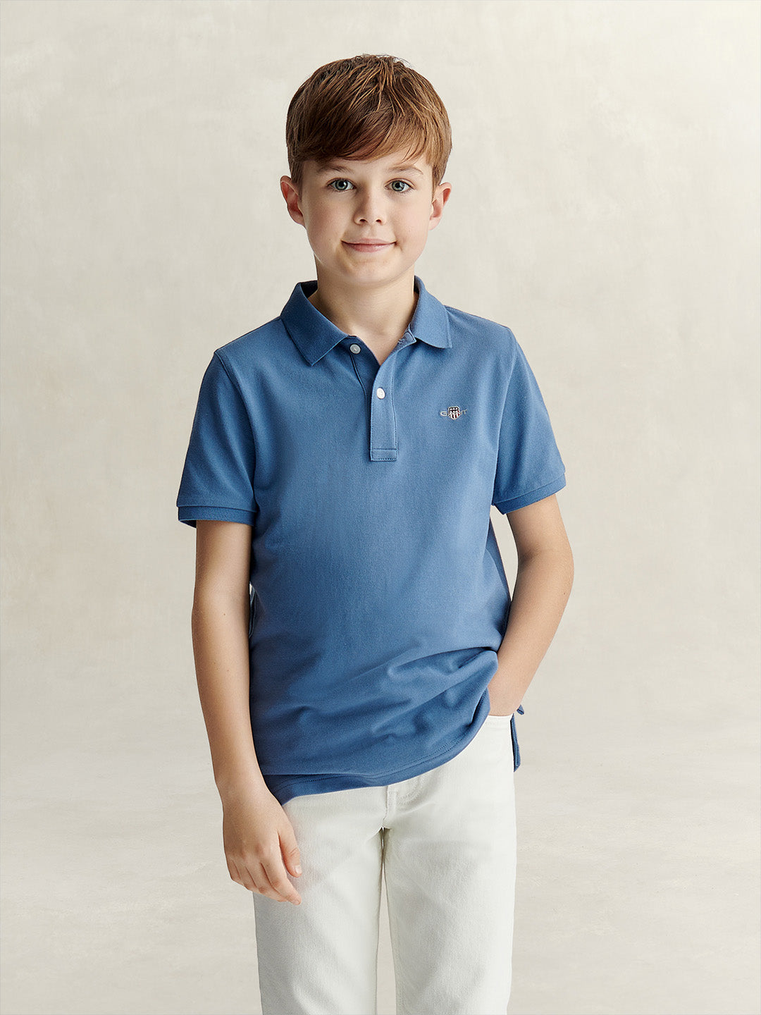 Gant Boys Blue Polo T-Shirt