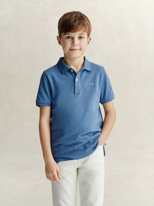 Gant Boys Blue Polo T-Shirt
