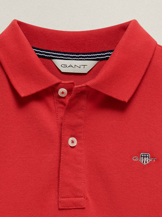 Gant Boys Red Polo T-Shirt