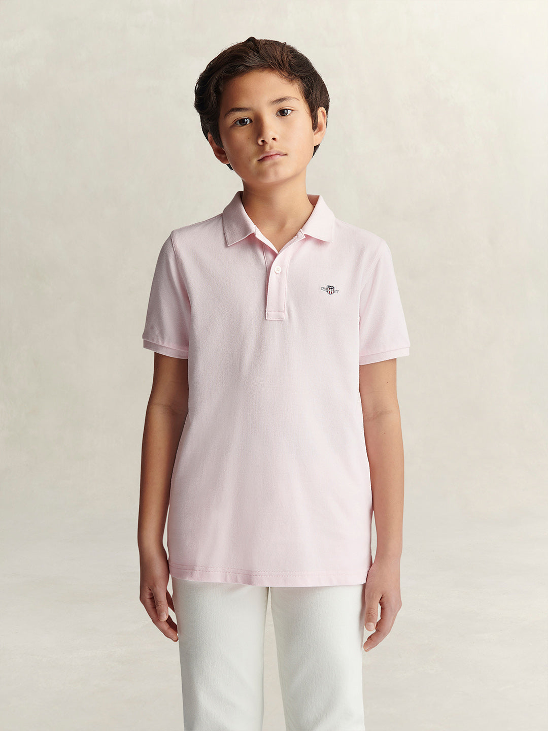Gant Boys Pink Polo T-Shirt