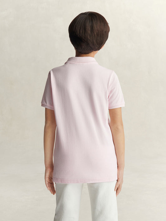 Gant Boys Pink Polo T-Shirt