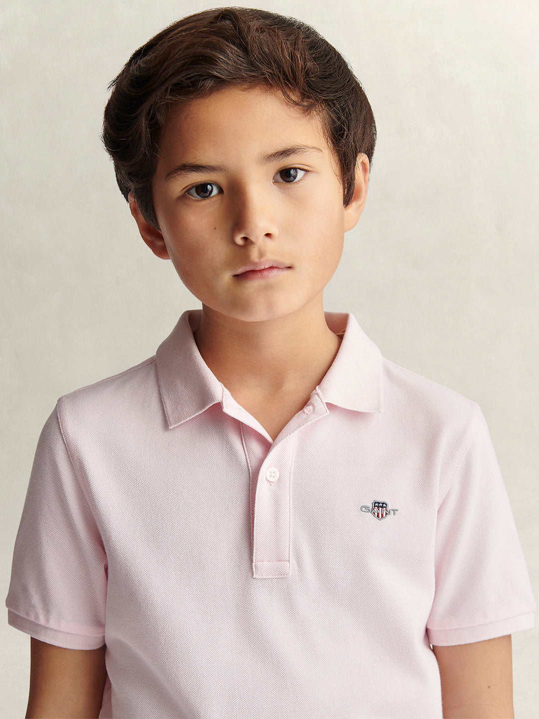 Gant Boys Pink Polo T-Shirt