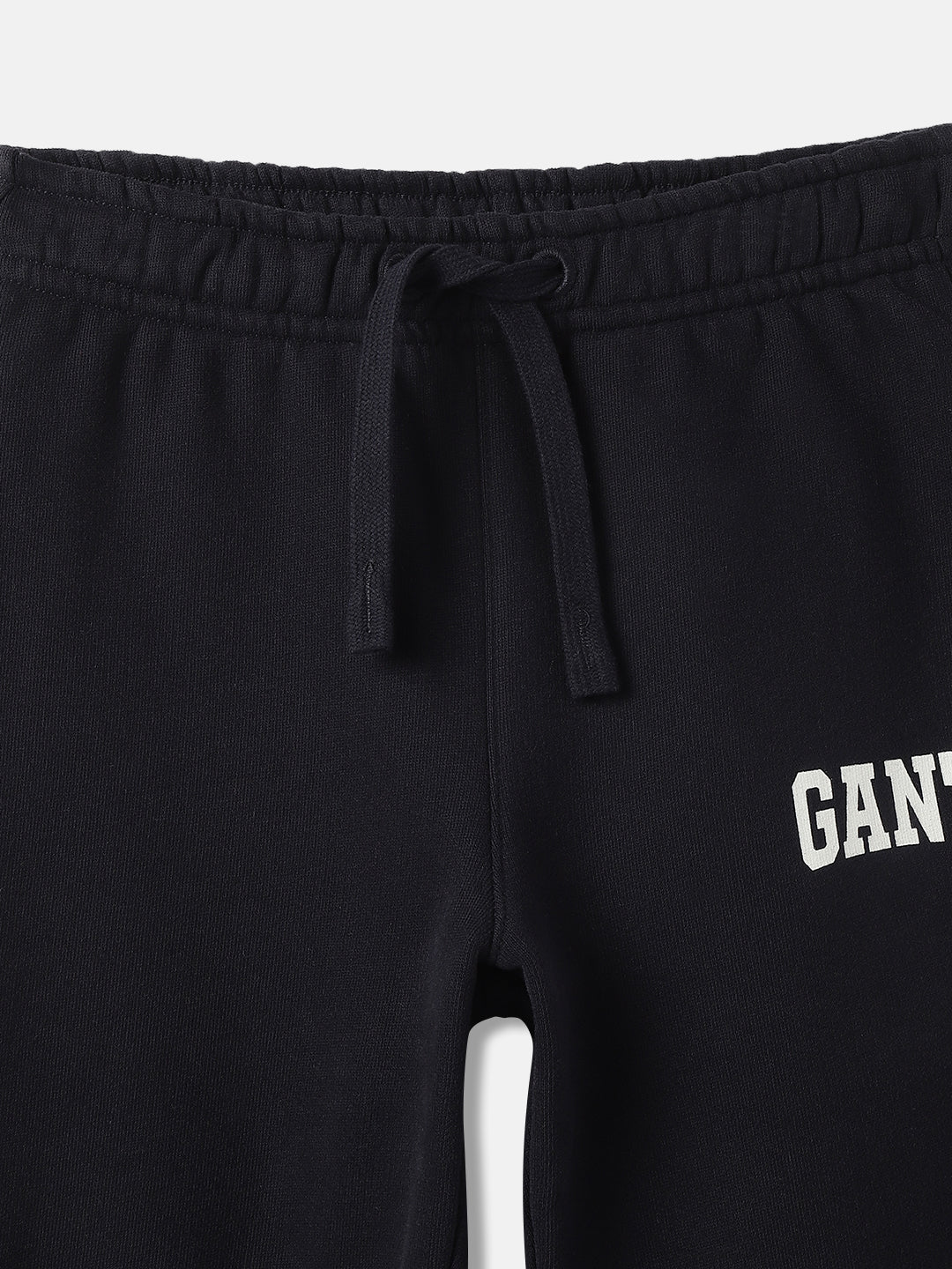 Gant Boys Blue Solid Mid-Rise Relaxed Fit Joggers Style Track Pants