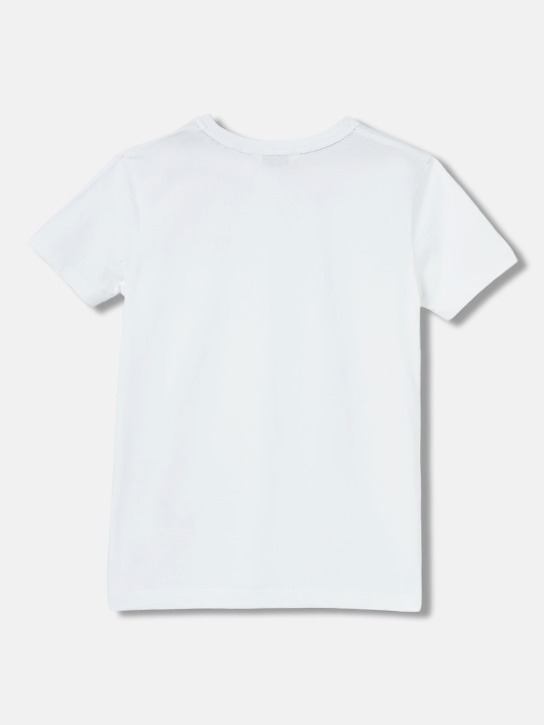 Gant Kids White Solid Round Neck Short Sleeves T-Shirt
