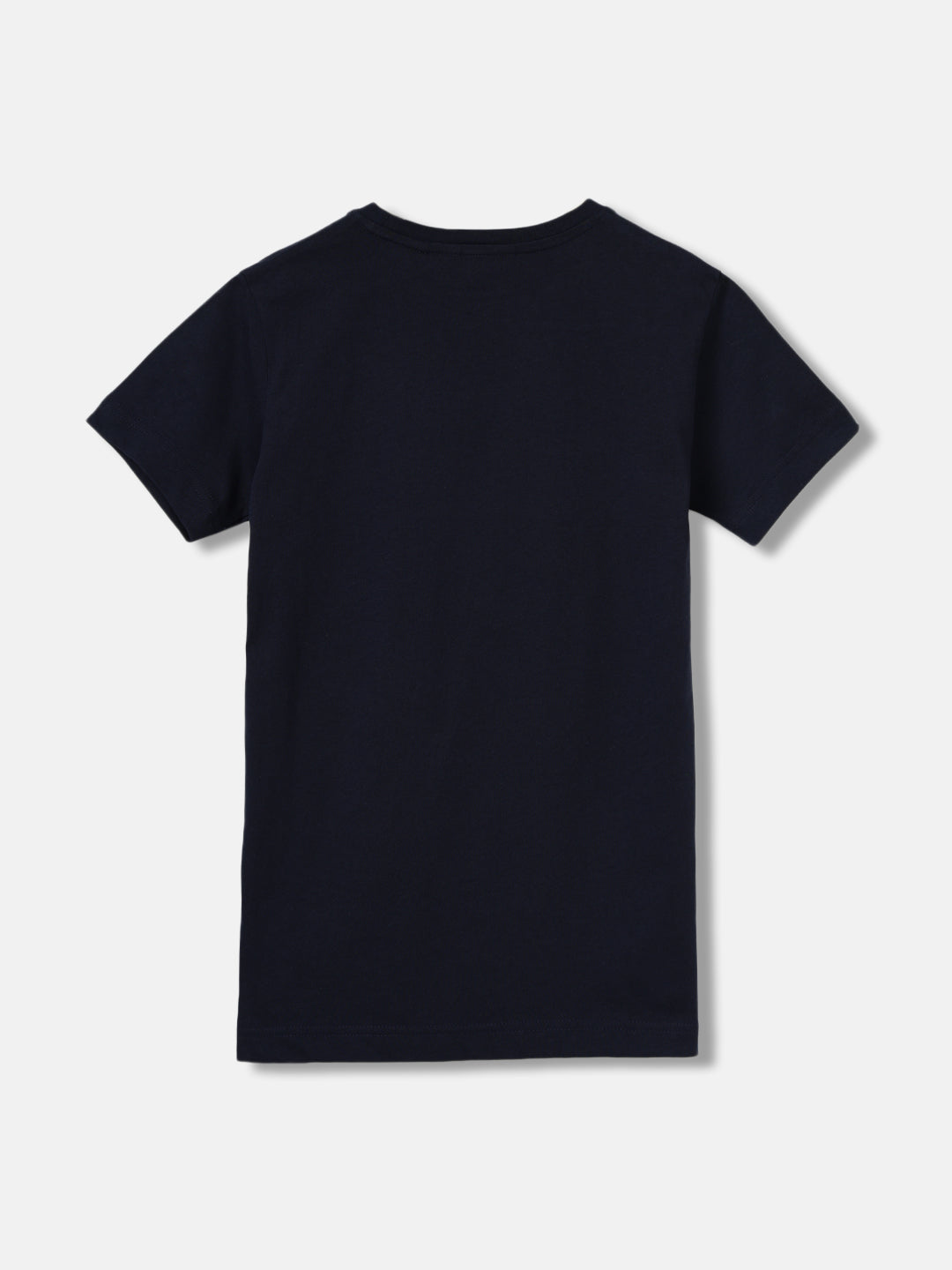 Gant Kids Navy Blue Embroidered Round Neck Short Sleeves T-Shirt