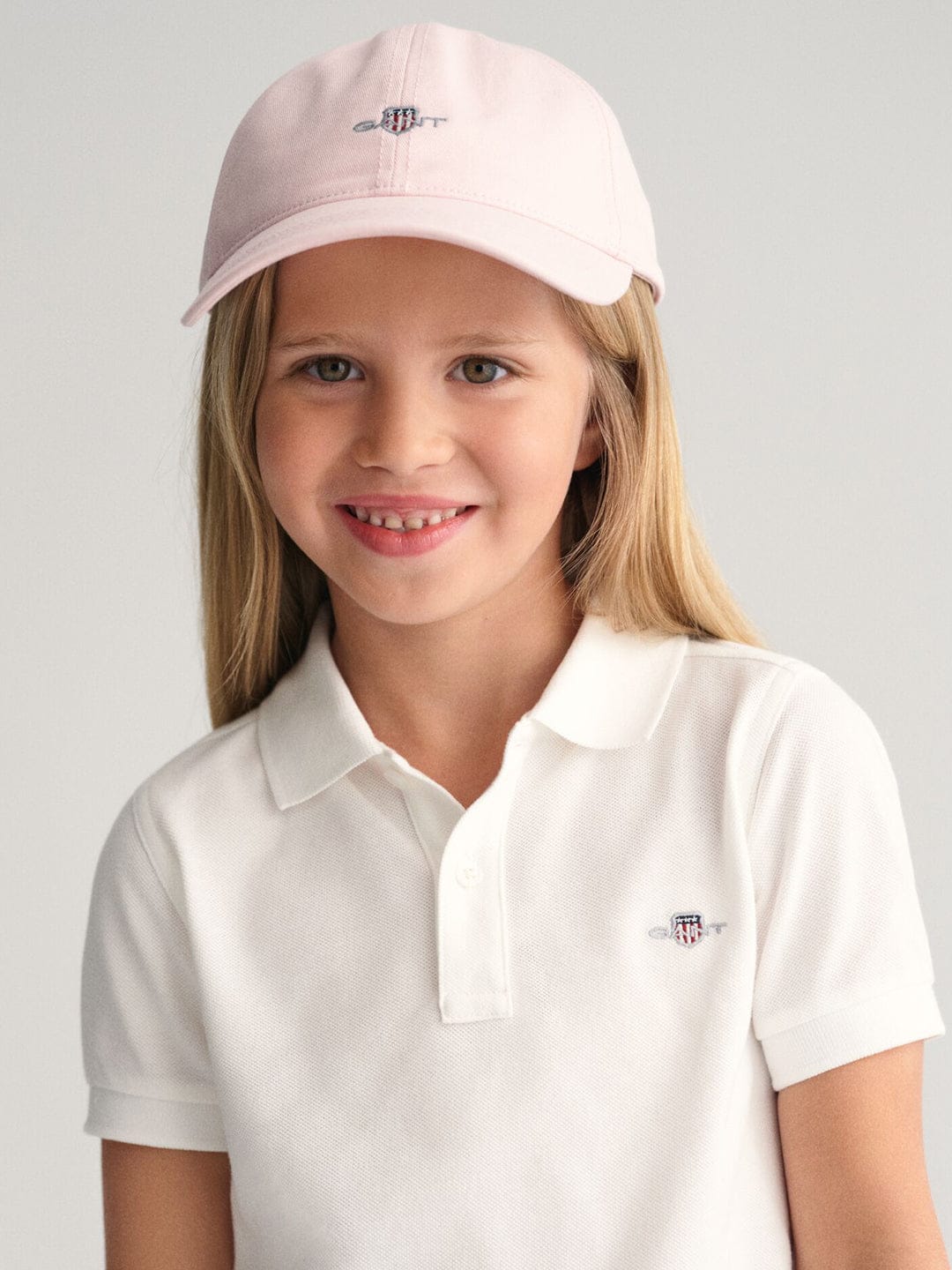 Gant Kids White Solid Polo Tshirt