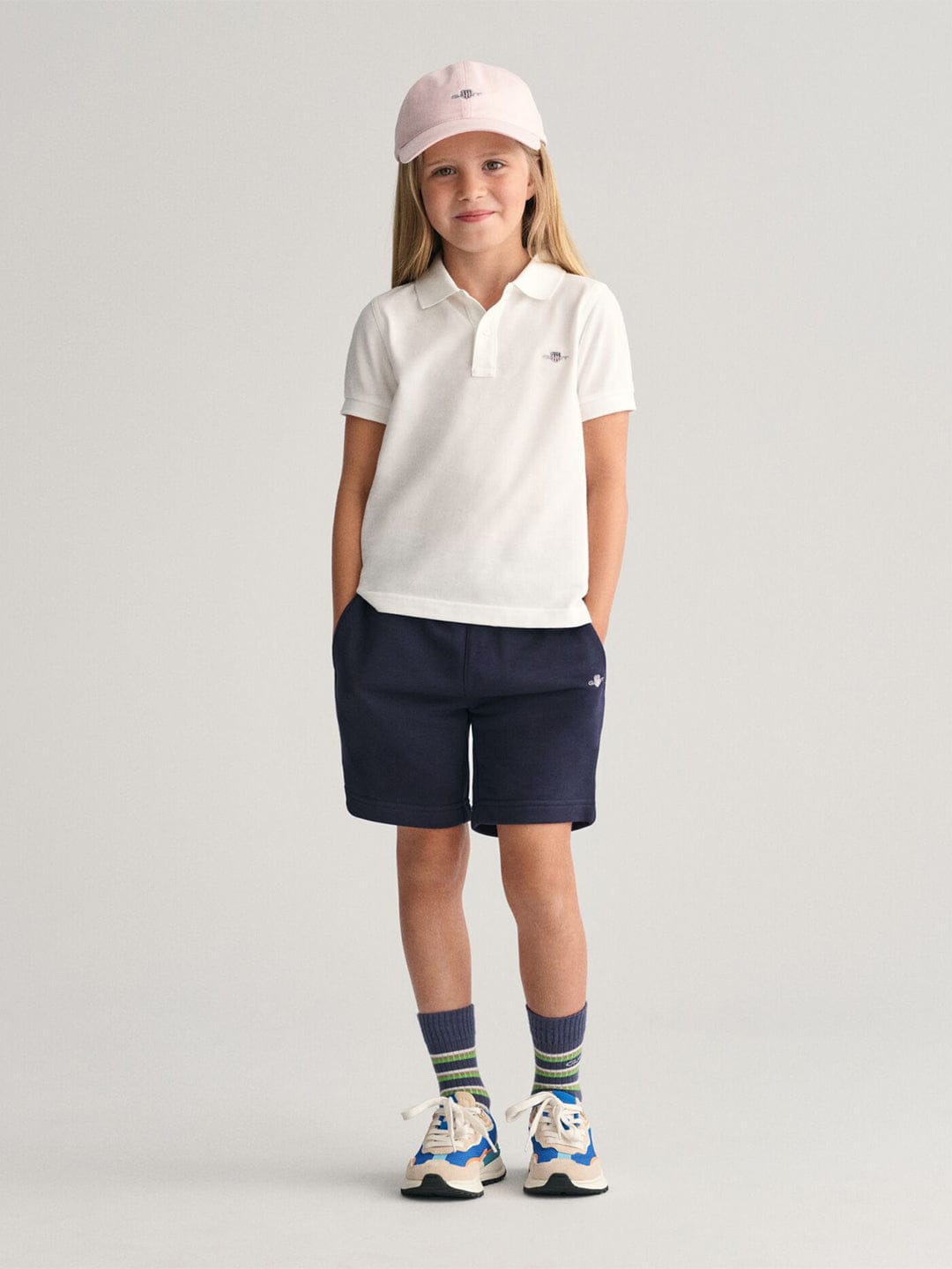 Gant Kids White Solid Polo Tshirt