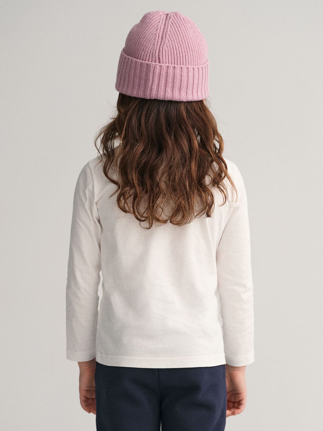 Gant Kids White Solid Round Neck Tshirt