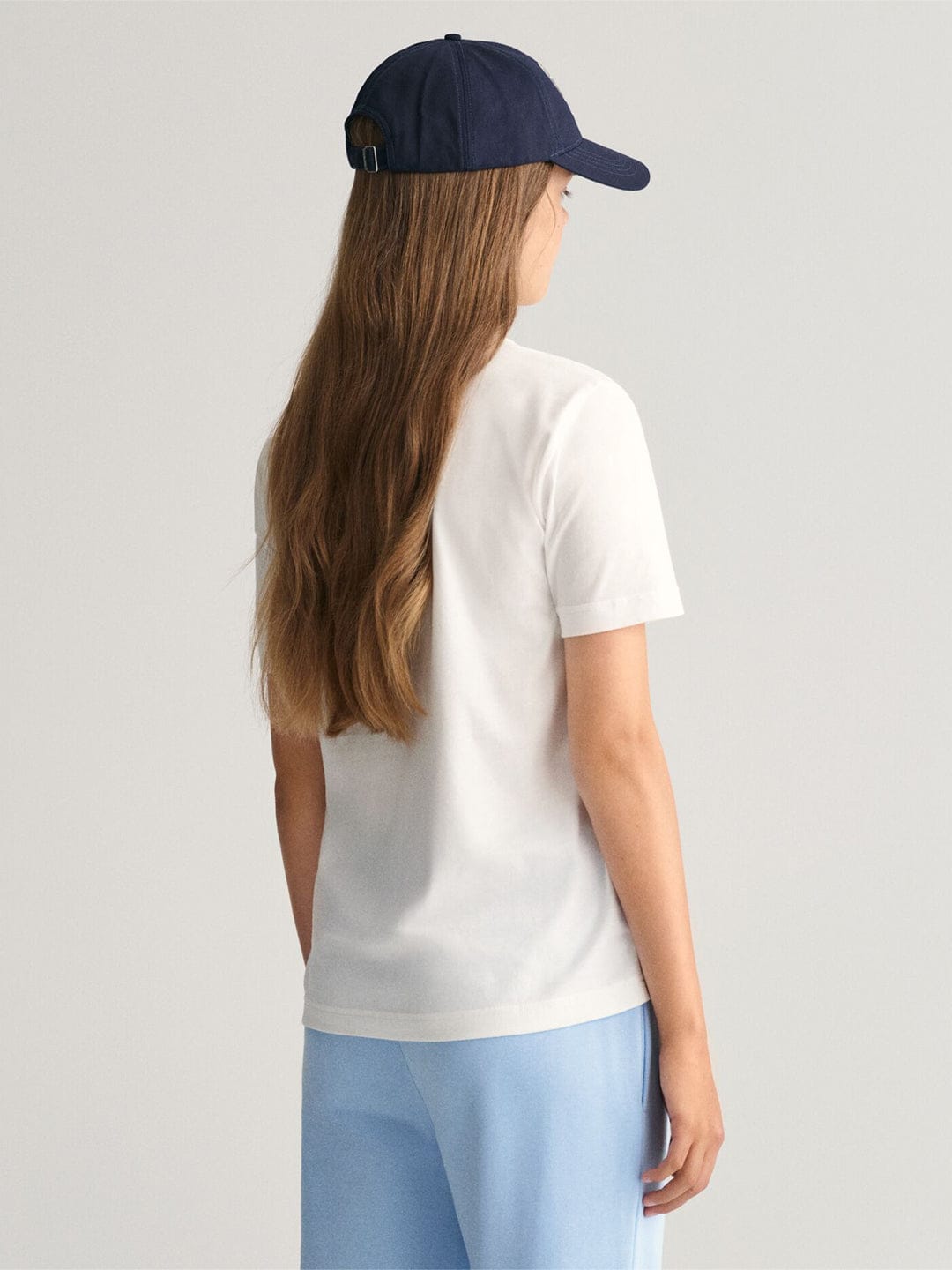 Gant Kids White Graphic Round Neck Tshirt