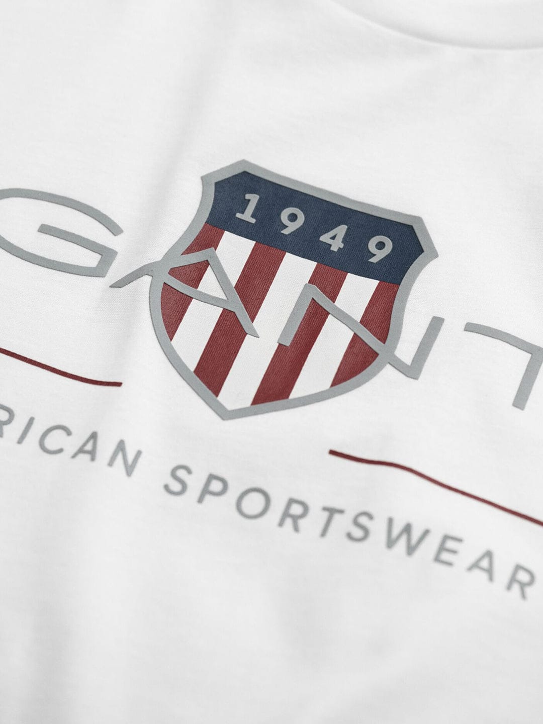 Gant Kids White Graphic Round Neck Tshirt