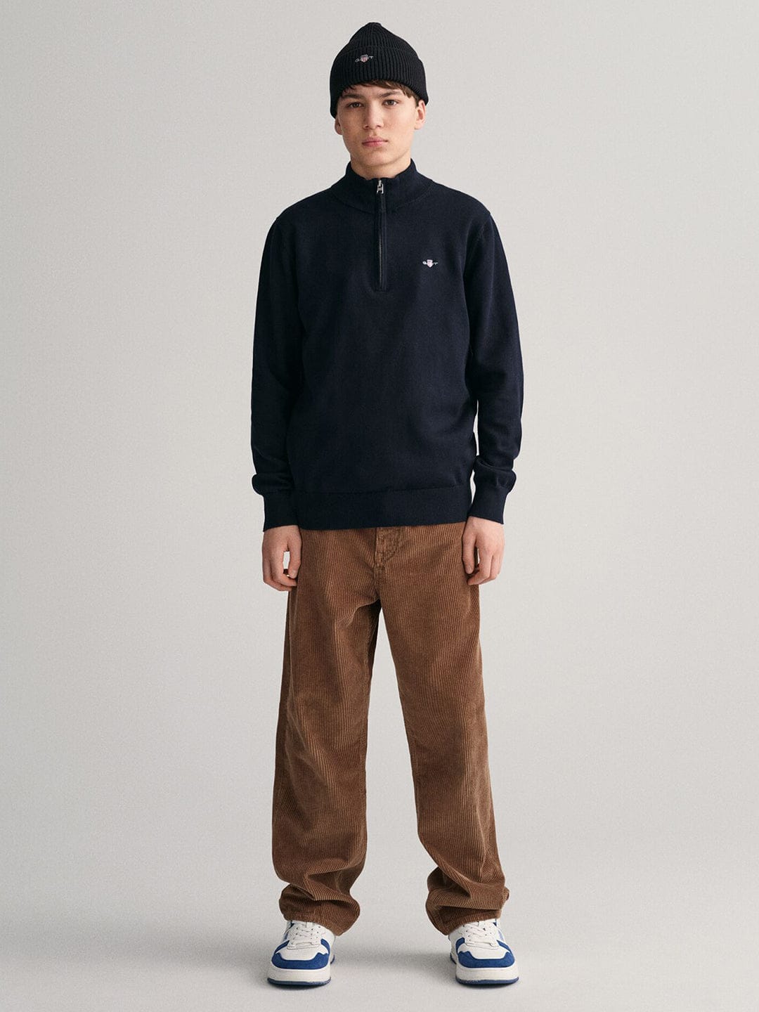 Gant Kids Blue Solid Round Neck Sweatshirt