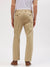 Gant Men Brown Solid Flat Front Slim Fit Mid-Rise Trouser
